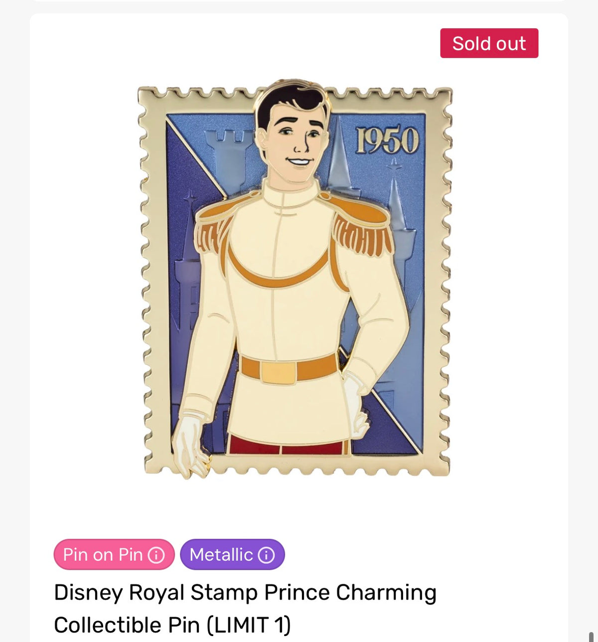 Confirmed Prepurchase - PALM Stamp Prince Charming LE400