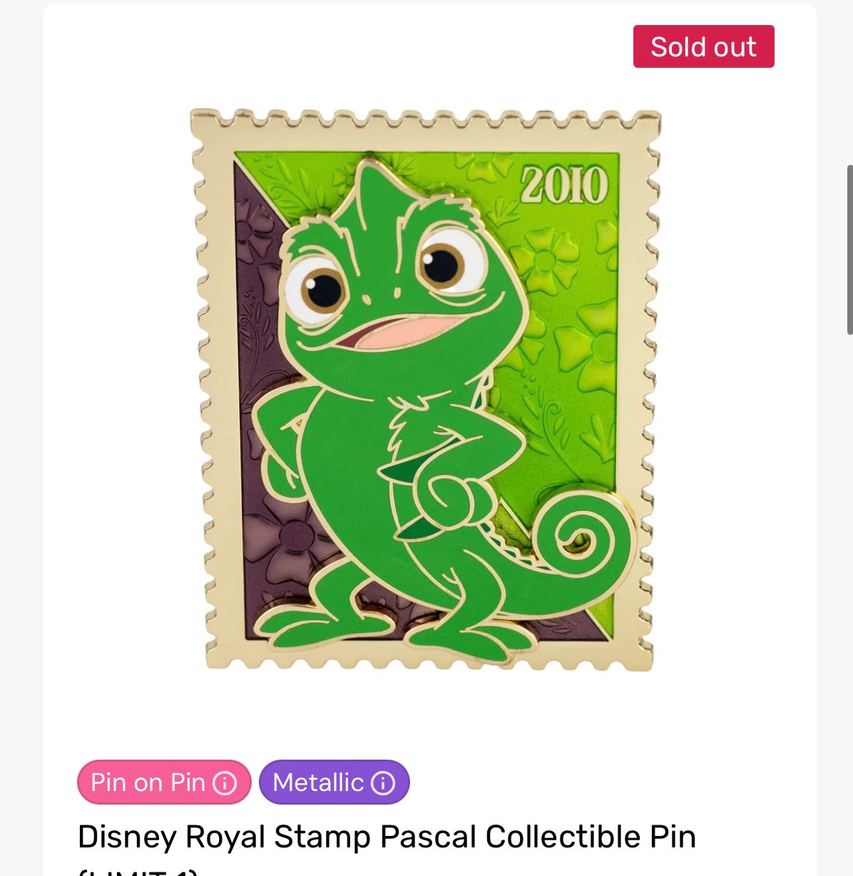 Confirmed Prepurchase - PALM Stamp LE400 - Pascal