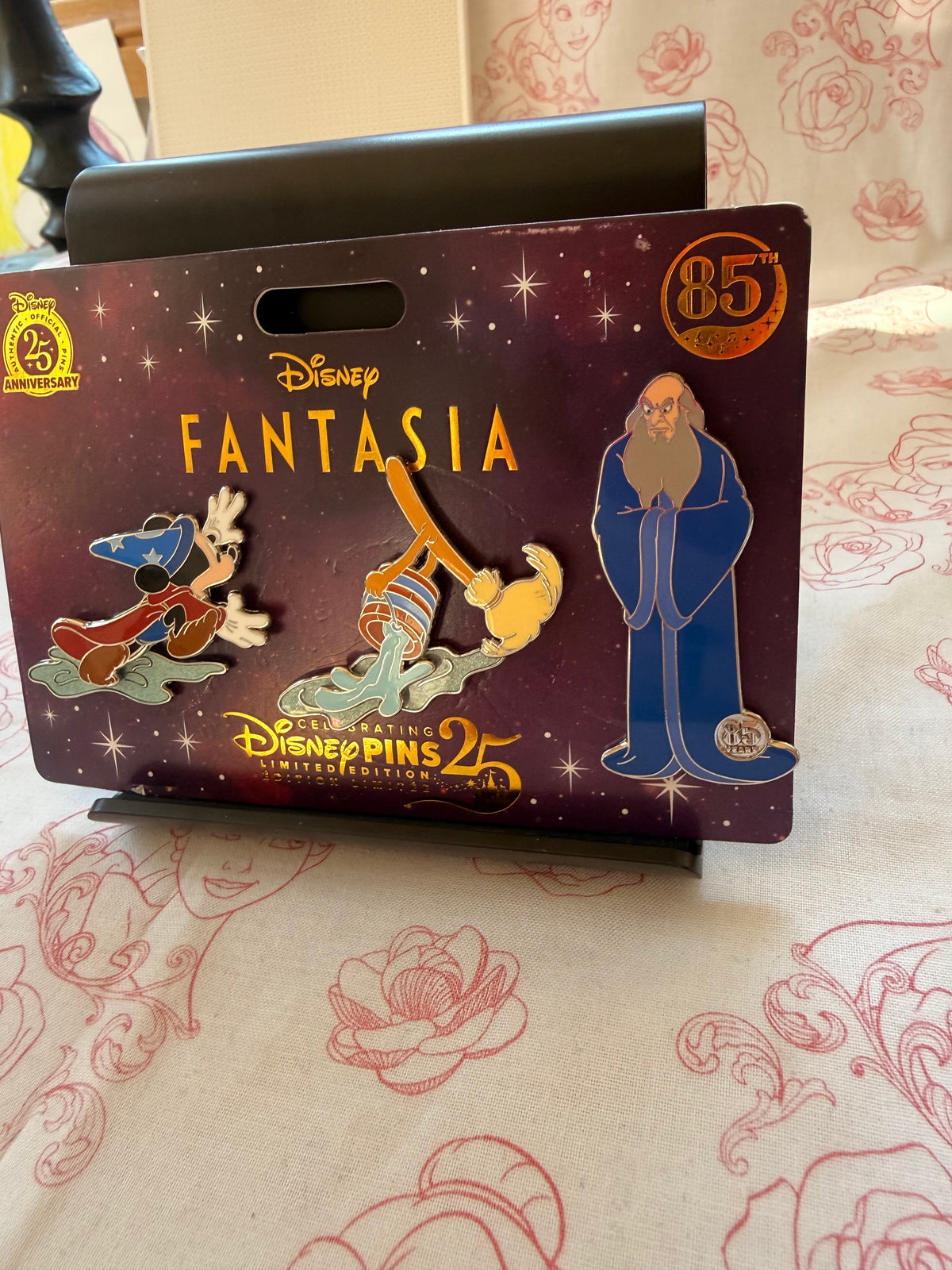 Disney Pin Fantasia 85th Anniversary The Sorcerers Apprentice Pin Set 3 LE 1600
