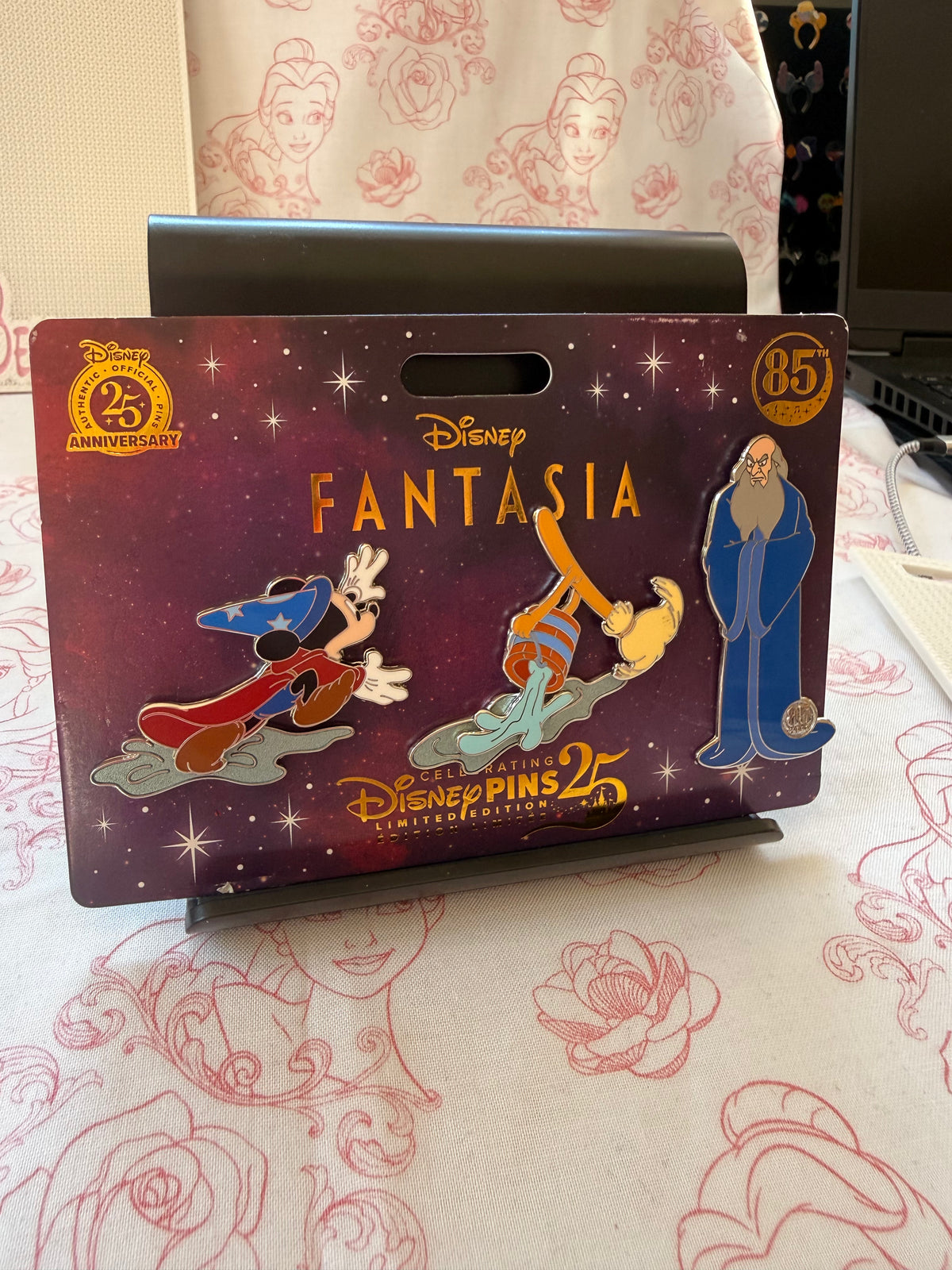 Disney Pin Fantasia 85th Anniversary The Sorcerers Apprentice Pin Set 3 LE 1600