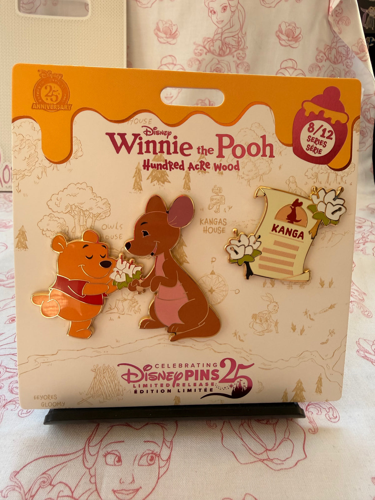 2025 Disney Parks Winnie the Pooh Kanga Hundred Acre Wood Monthly Pin 8/12