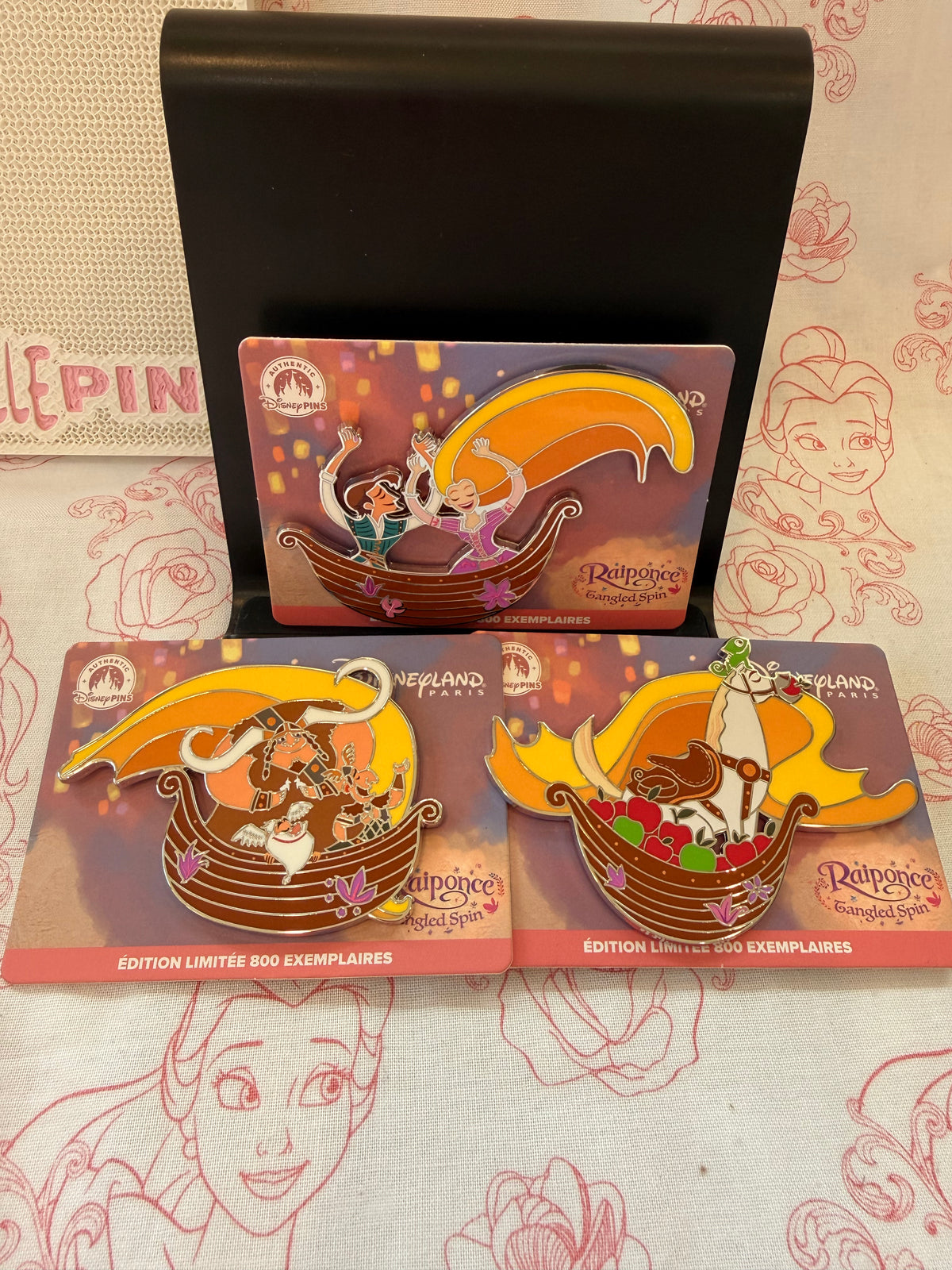 Disneyland Paris - Rapunzel 3 pin set - LE 800