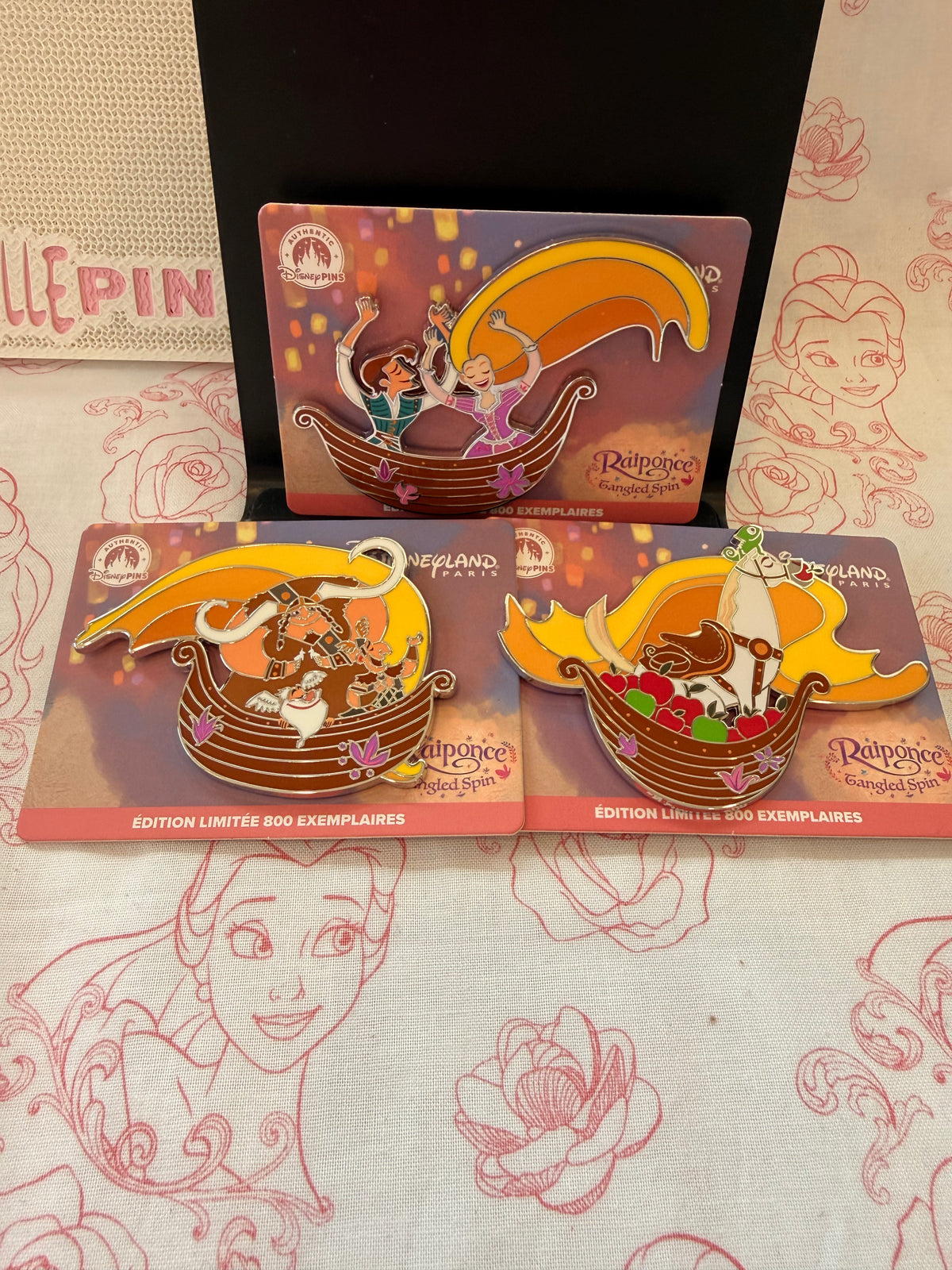 Disneyland Paris - Rapunzel 3 pin set - LE 800