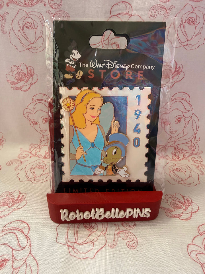 DEC Stamp - D23 release LE 500 - Blue Fairy and Jiminy