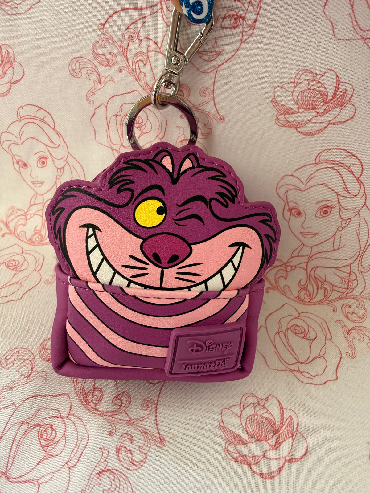 Loungefly Cheshire Backback Keychain