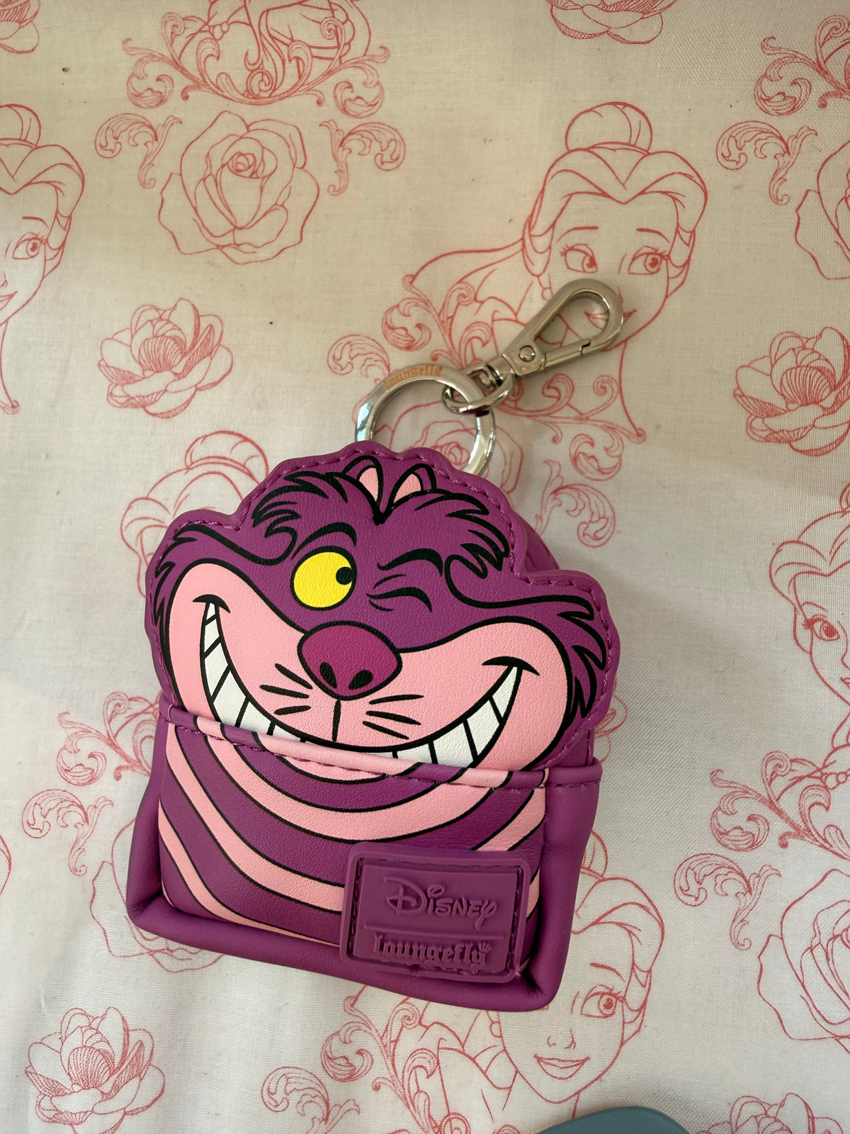Loungefly Cheshire Backback Keychain
